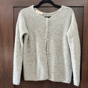 Sezane Light Gray Women's Cardigan
